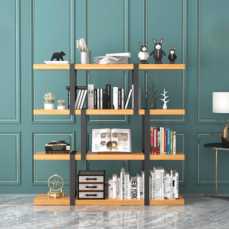 铁艺落地置物架多层收纳办公室花架隔断屏风装饰玄关工业风展示架