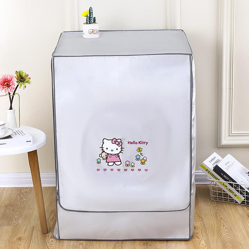 跨境涂银牛津布全自动防晒滚筒波轮洗衣机罩简约家居用品厂家