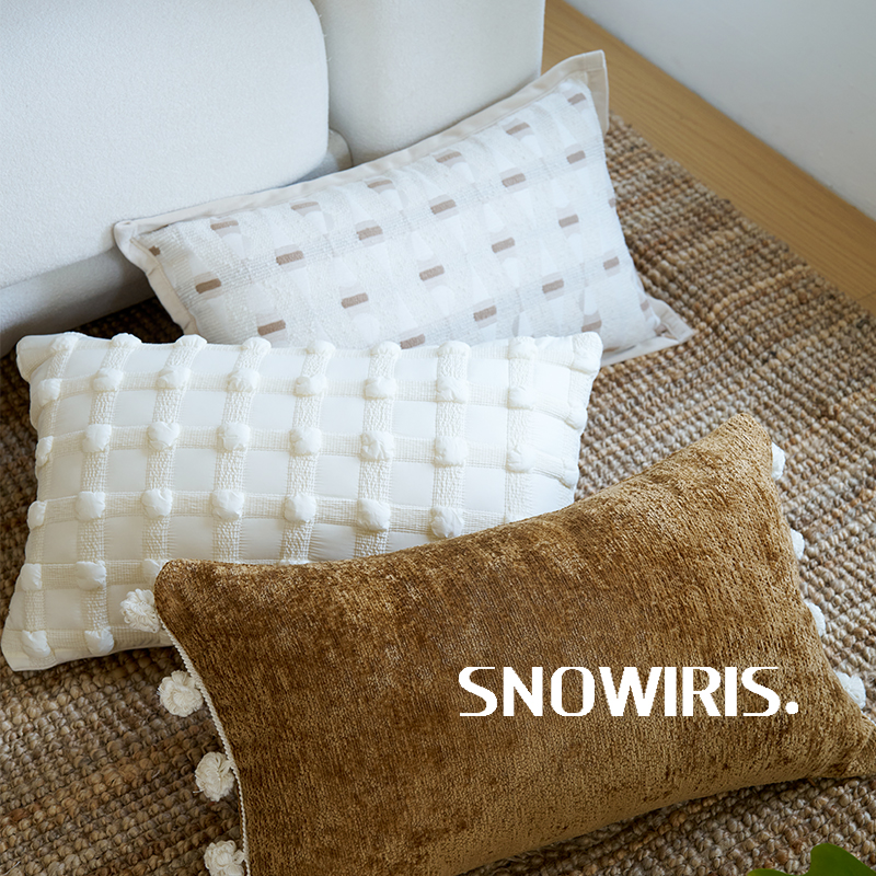 轻奢复古腰枕套獭兔毛沙发靠垫