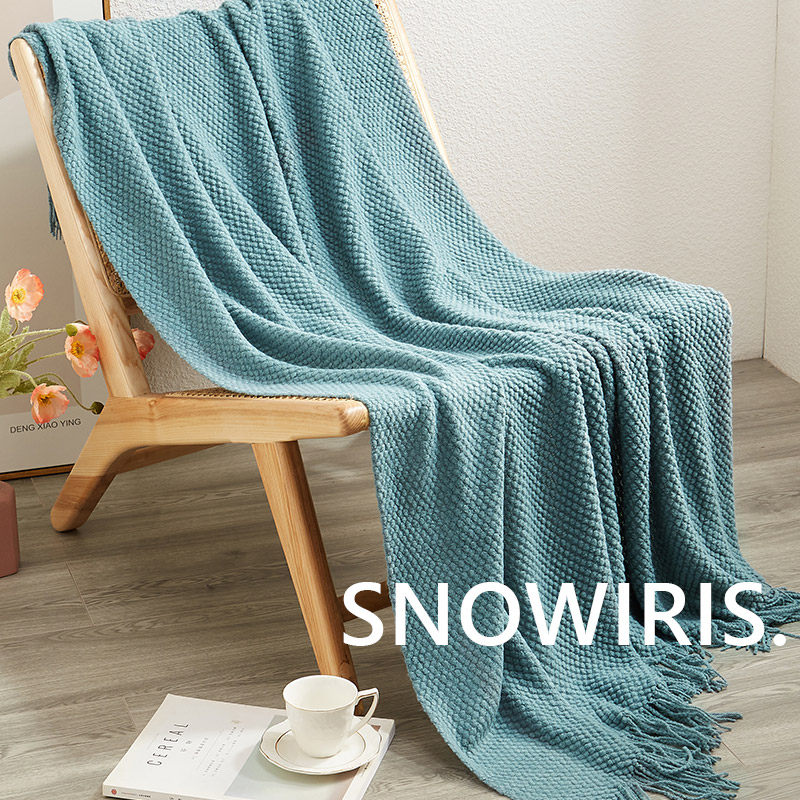 网红北欧纯色沙发毯针织毯民宿床尾装饰毯沙发毯休闲搭毯毯子,床上用品,休闲毯/毛毯/绒毯,淘宝优惠券,粉丝福利购,淘宝优惠卷