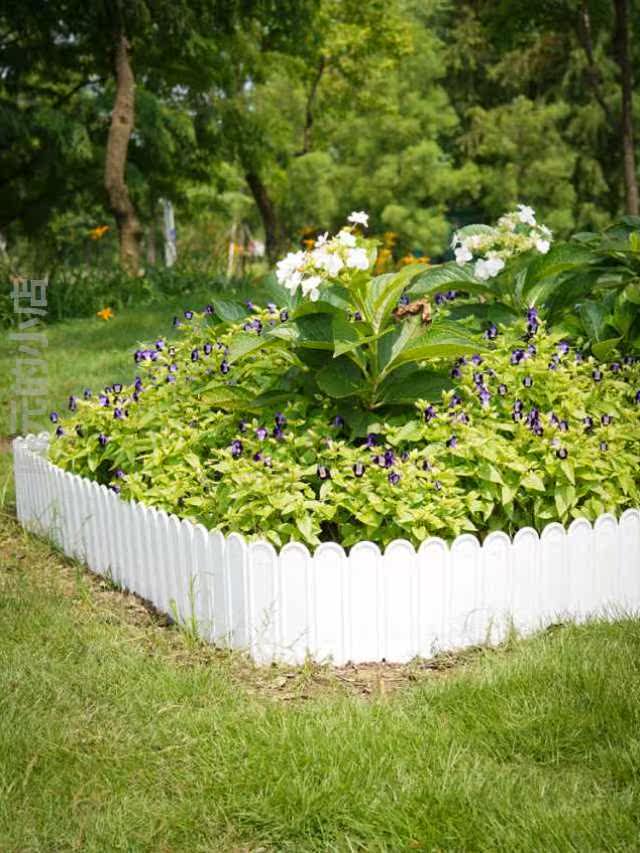 菜园子栅栏篱笆花园围栏挡板花基围栏庭院装饰塑料小篱笆隔断围墙