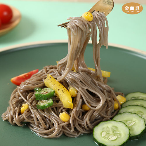 荞麦面面条无糖精低脂肪高蛋白300g*6全麦芥麦纯粗粮代餐主食挂面