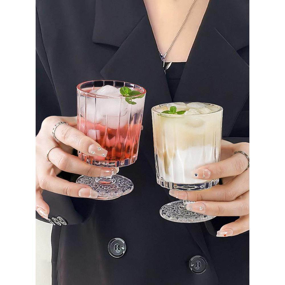 热红酒杯白葡萄酒杯太阳花高颜值高脚杯微醺煮酒喝洋酒杯玻璃杯子