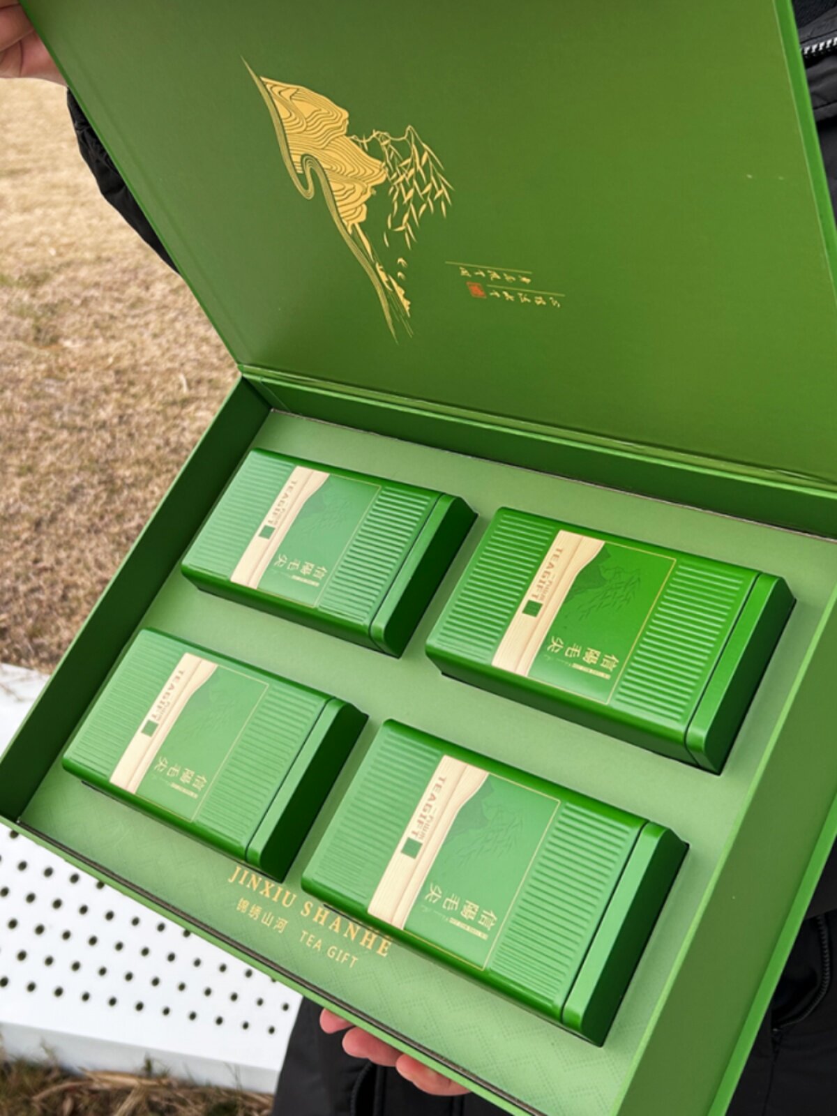一方山水信阳毛尖包装盒礼盒茶叶盒子礼品盒(不含茶叶)