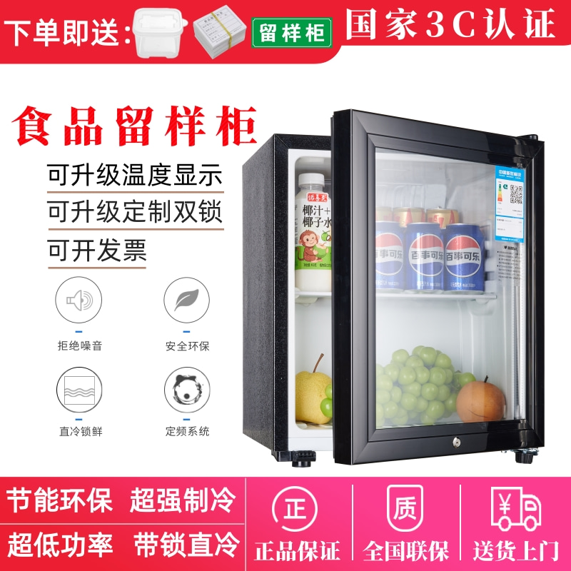 幼儿园食品留样柜商用冷藏柜带锁