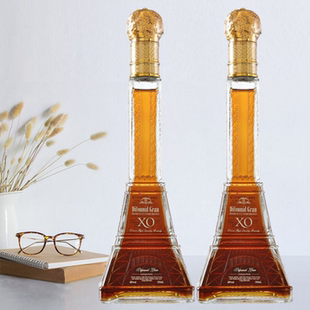 法国进口洋酒 摆件500ml烈酒 铁塔瓶40度XO白兰地单支40度送礼