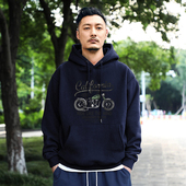 440G连帽卫衣男士 外套 潮牌机车套头上衣港风宽松休闲帽衫 冬季 新款