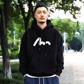 美式 加绒加厚宽松潮牌百搭学生情侣装 440g重磅连帽卫衣男士 秋冬季