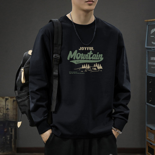 卫衣男士春秋季大码圆领青少年