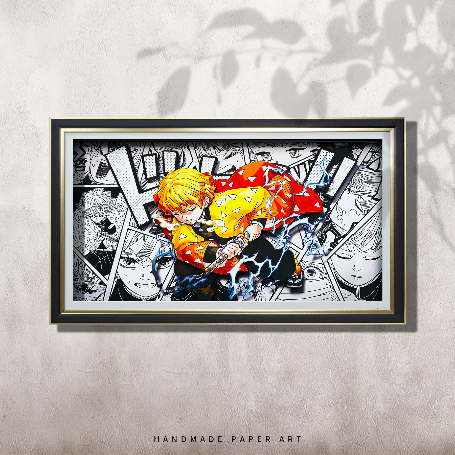 鬼灭之刃我妻善逸3d动漫立体画