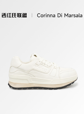 Corinna di Marsala新款2025马皮厚底增高休闲鞋运动鞋女鞋