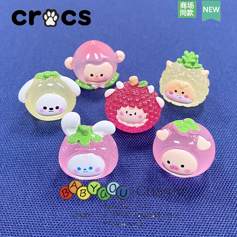 洞洞鞋水果配饰Cross鞋花卡骆驰鞋扣可爱装饰树脂配件diy智必星