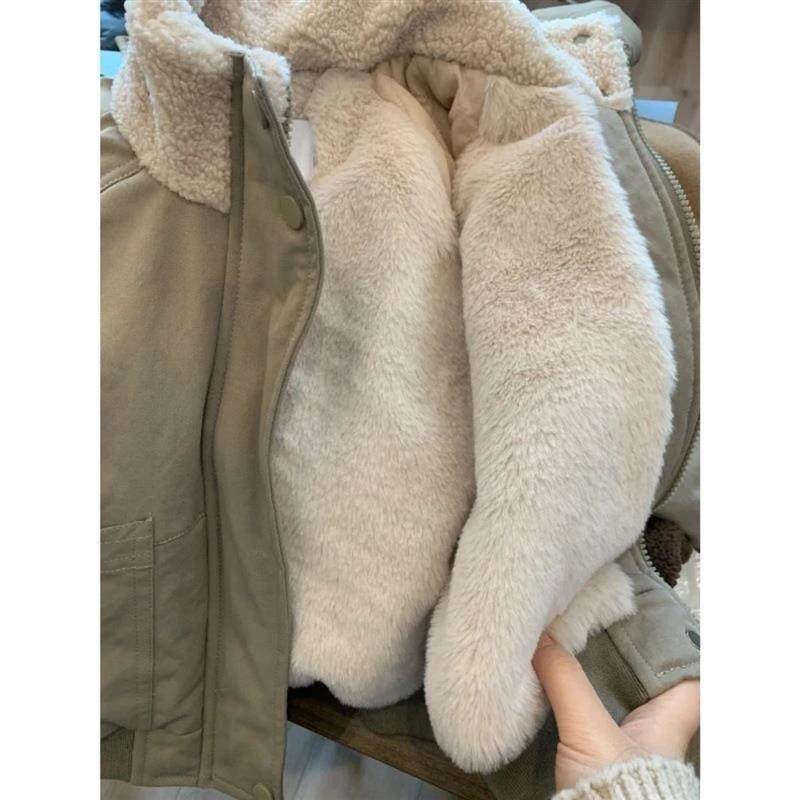 贰号专营秋冬季棉衣外套儿童装加绒加厚保暖休闲短款男女童棉服