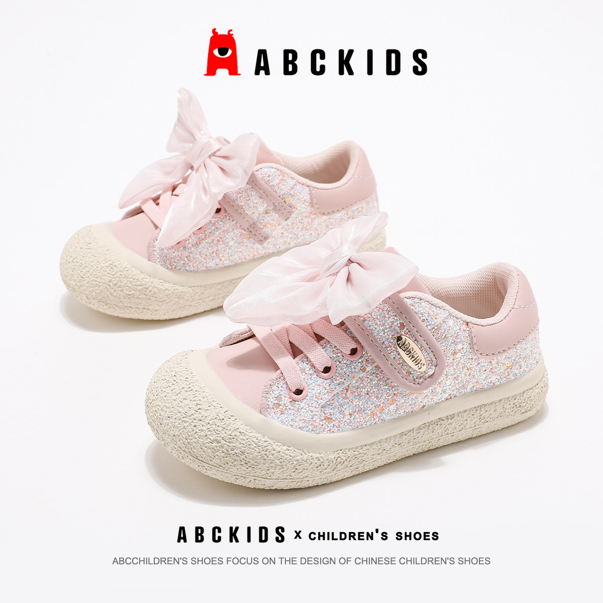 ABCkids女童帆布鞋春秋休闲鞋