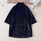 改良风新中式D大V领舞台亮闪闪冰丝酒吧演出T恤T59-P65控88，男装T恤，电商A005A