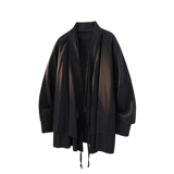 新中式假两件设计感道袍宽松开衫中长款汉服男披风FY09-P95控118，男装民族服装，电商A005A