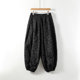 超大码8XL风凹凸感提花九分裤男阔腿灯笼束脚裤K282-P58控78，男装休闲裤，电商A005A