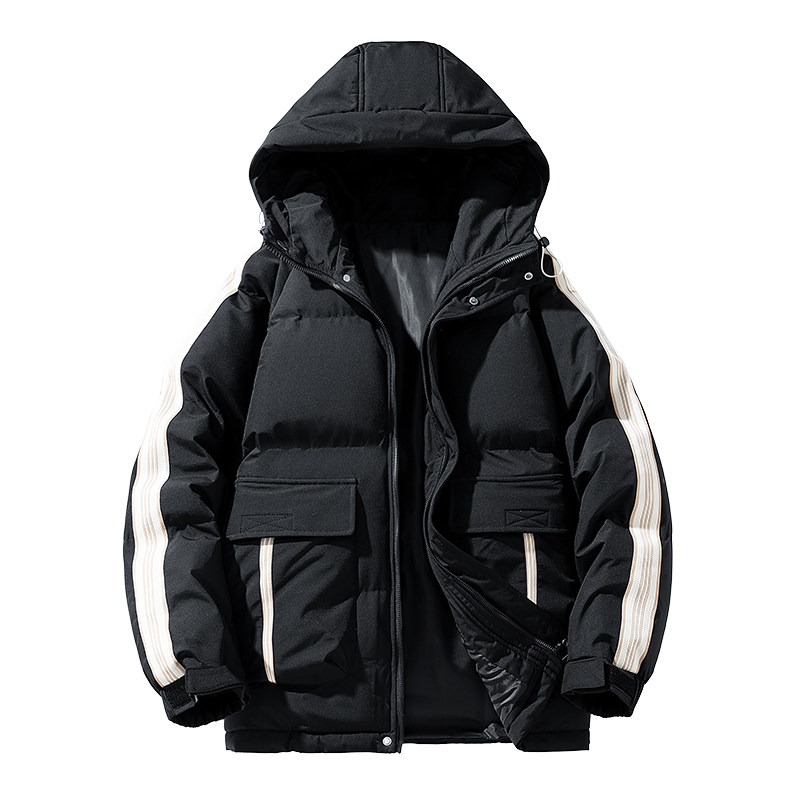 冬季外套男M工装大口袋连帽羽绒棉服加厚棉衣冲锋衣男88053-特P90,男装棉衣,电商A005A