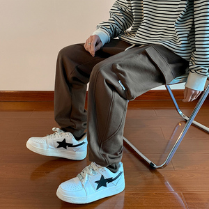 港风C美式高街小众设计工装大口袋束脚裤运动长裤卫裤KN8979-P58图片