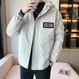 轻熟风直播B连帽羊羔毛冲锋衣羽绒棉服棉衣A005A-MN8857P125控158，男装棉衣，电商A005A