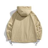 得物白底B工装大口袋冲锋衣连帽仿风登山服夹克外套JN8918-P100，男装夹克，电商A005A