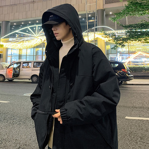 冬季外套男F工装大口袋连帽羽绒棉服加厚棉衣冲锋衣男88301-特P88