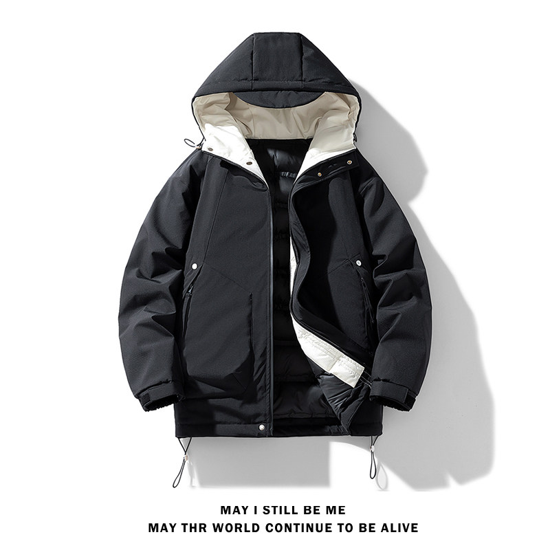 冬季外套男B工装大口袋连帽羽绒棉服加厚棉衣冲锋衣男88108-P120,男装棉衣,电商A005A