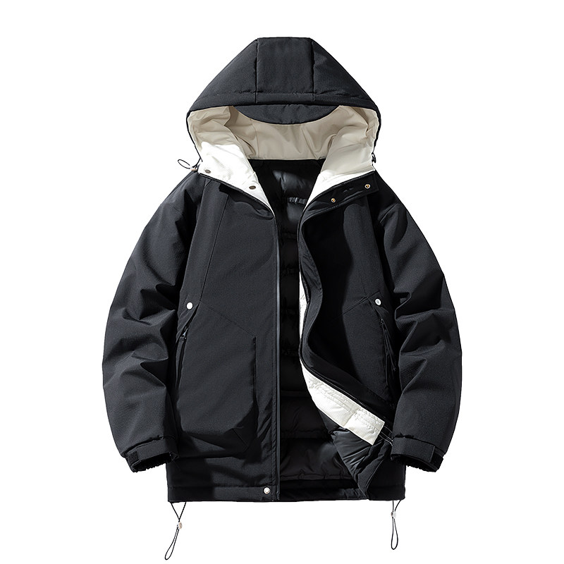 冬季外套男B工装大口袋连帽羽绒棉服加厚棉衣冲锋衣男88108-P120,男装棉衣,电商A005A