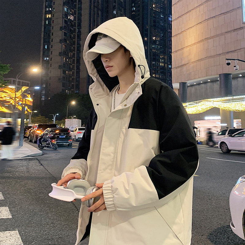 冬季外套男F工装大口袋连帽羽绒棉服加厚棉衣冲锋衣男88301-特P88,男装棉衣,电商A005A