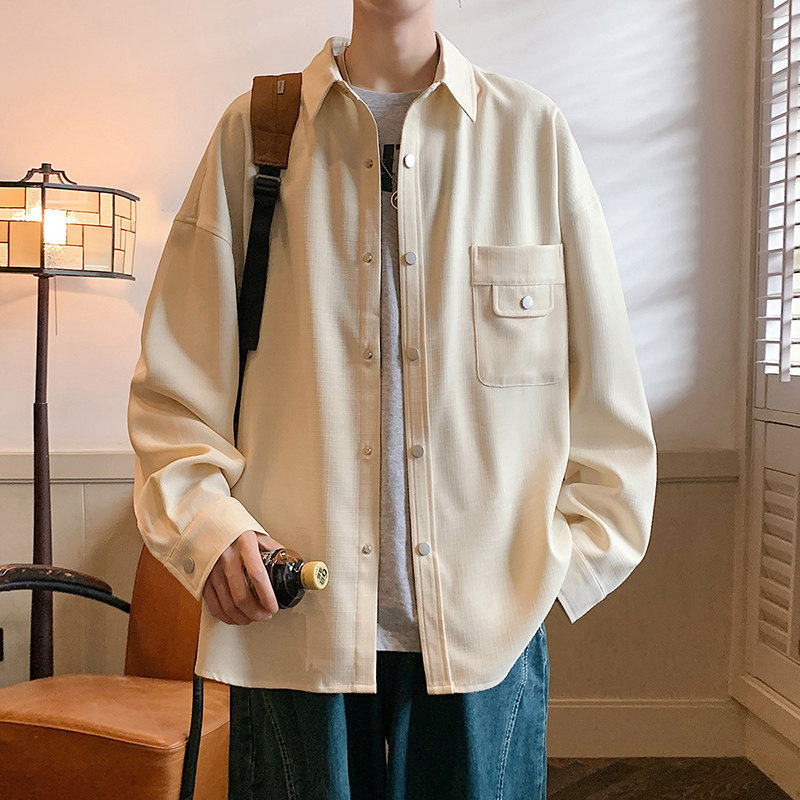 港风A工装大口袋立体剪裁衬衫夹克潮流外套男86085-特P60,男装衬衫,电商A005A