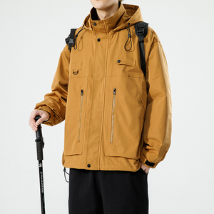 日系B工装大口袋冲锋衣防风登山服连帽外套A005A-JN8915-P108图片