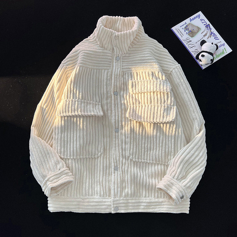 毛毯平铺B灯芯绒工装多口袋外套棒球服夹克A005A-JN8737P75控98,男装夹克,电商A005A