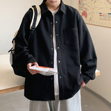 日系cityboy衬衫男长袖春秋压花潮牌高级感外套宽松休闲工装夹克，男装夹克，电商A005A