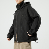 日系B工装大口袋冲锋衣防风登山服连帽外套A005A-JN8915-P108，男装夹克，电商A005A