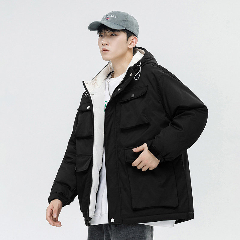 日系白墙C户外棉服男工装多口袋冲锋棉衣男A005A-MN8860P135控168,男装棉衣,电商A005A