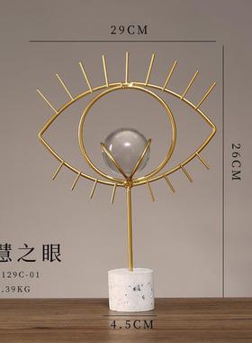 新款金属个性抽象工艺品玄关电视柜酒柜办公室桌面样板房装饰摆设