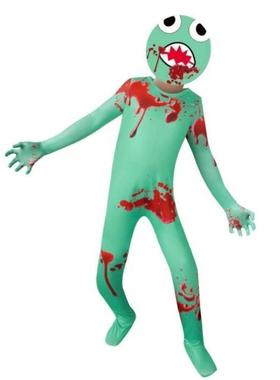 万圣节彩虹朋友ROBLOX彩虹游戏cos衣服蓝色小怪物道具服装连体衣