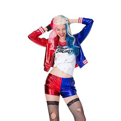 万圣节 自杀小队Suicide Squad哈莉·奎茵Harley Quinn小丑女服装