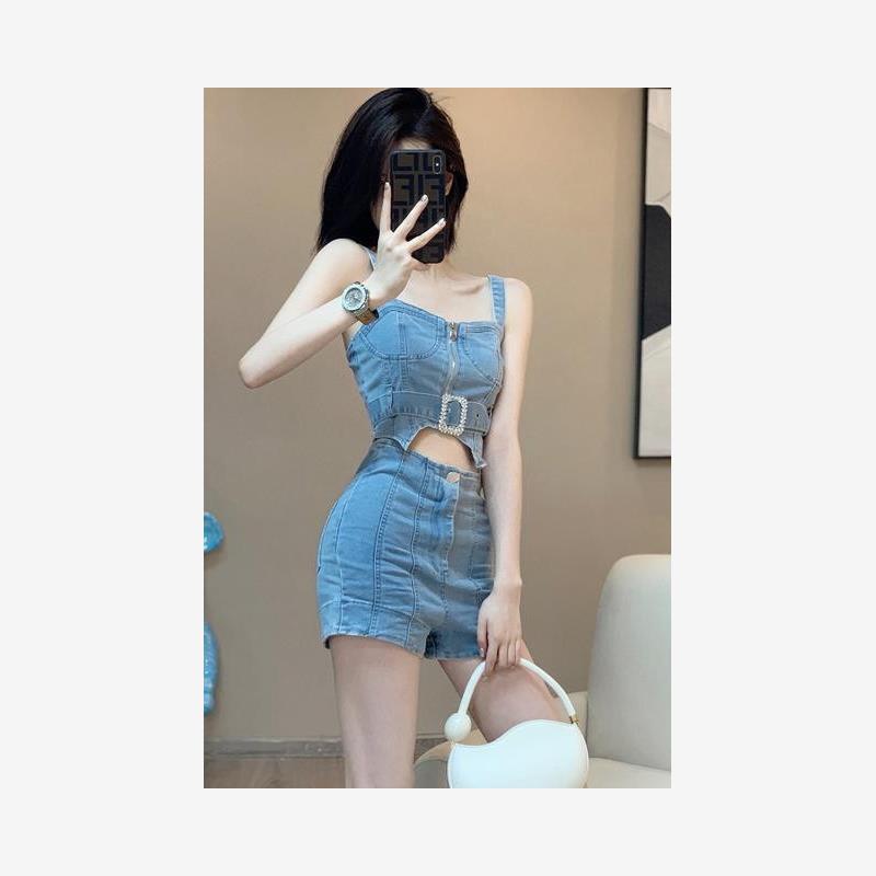 甜辣时尚新款夏季辣妹套