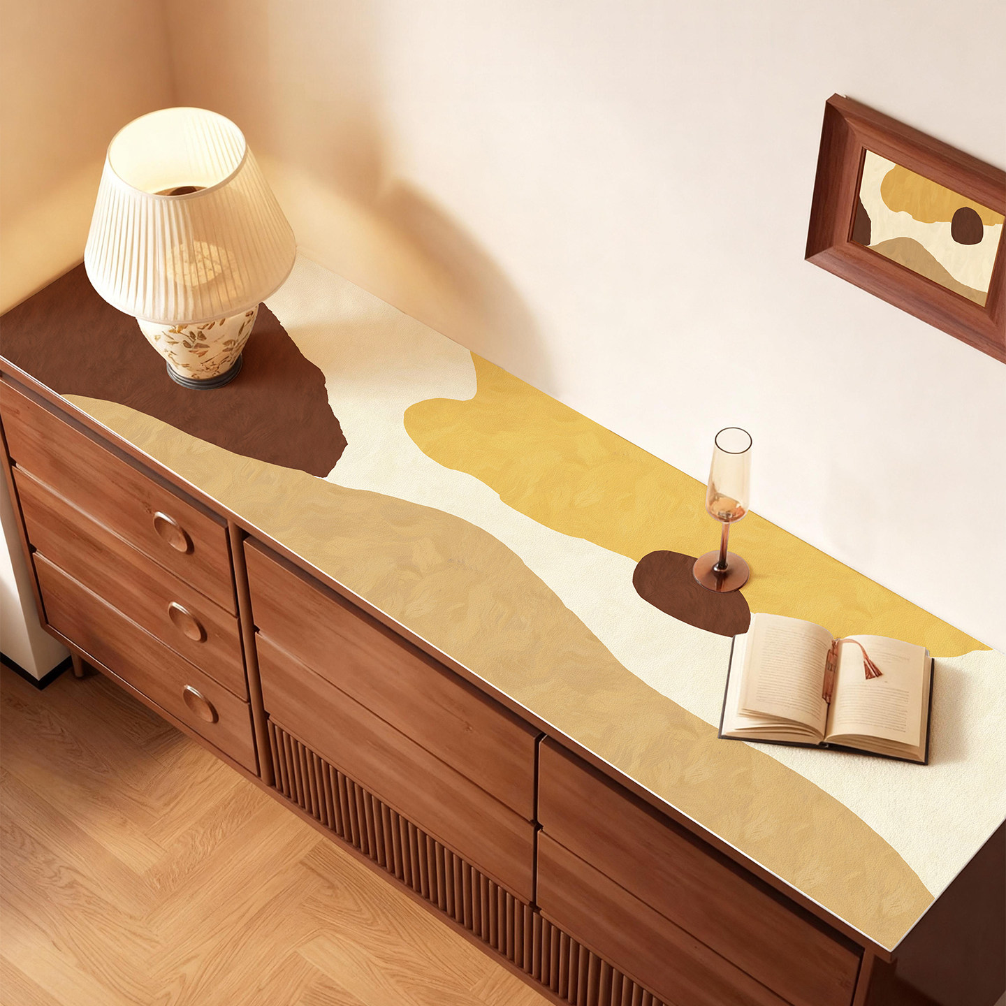 中古线条防水防油防烫皮革餐边柜垫电视柜酒柜玄关鞋柜免洗皮革垫,居家布艺,桌布,淘宝优惠券,粉丝福利购,淘宝优惠卷