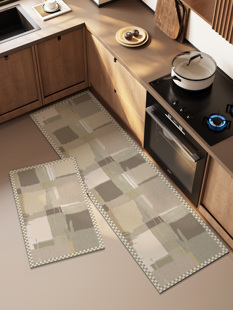 厨房专用地垫防滑硅藻泥吸水垫可擦免洗加厚新款高端耐脏脚垫子