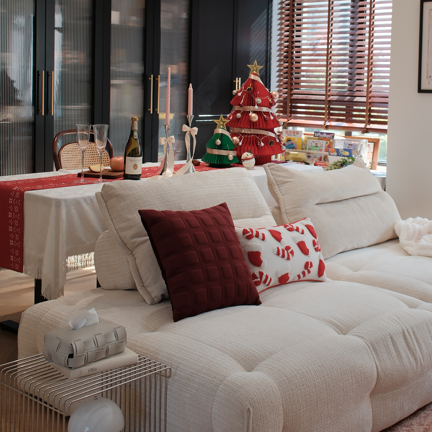 GULAN古兰抱枕圣诞节氛围感装饰沙发客厅飘窗样板间腰枕靠枕