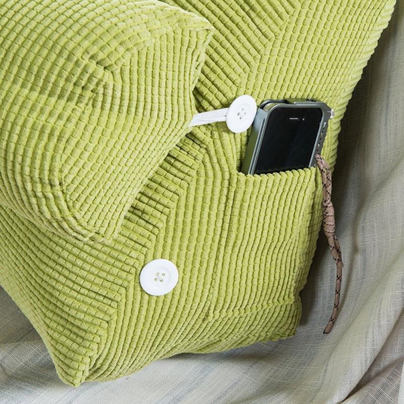 床头软包靠背卧室榻榻米三角靠垫床上宿舍大靠枕客厅沙发护腰抱枕