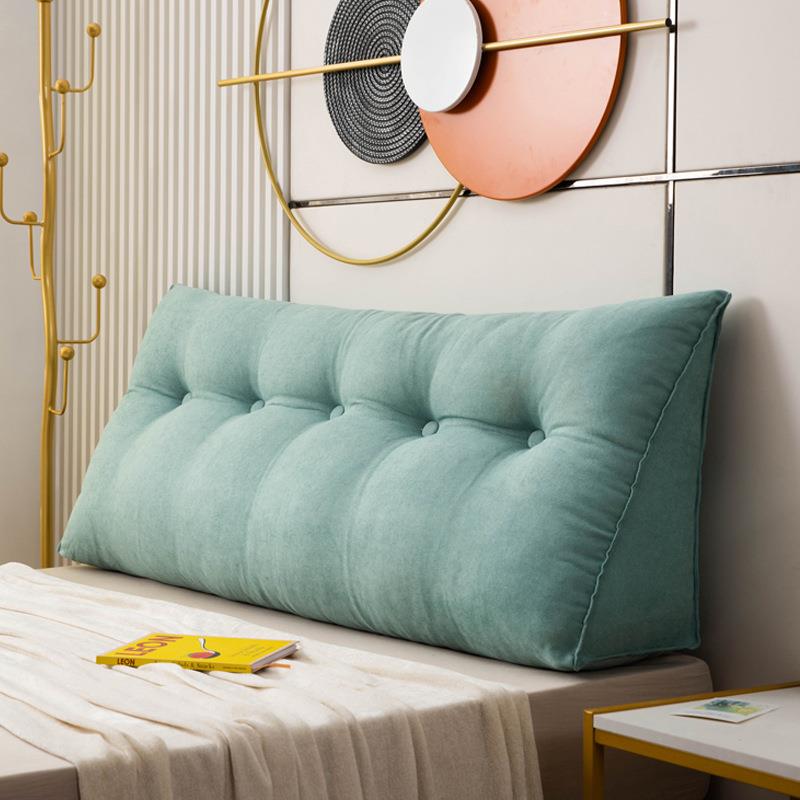 简约床头靠垫三角双人沙发大靠背榻榻米床软包床上靠枕可拆洗床靠