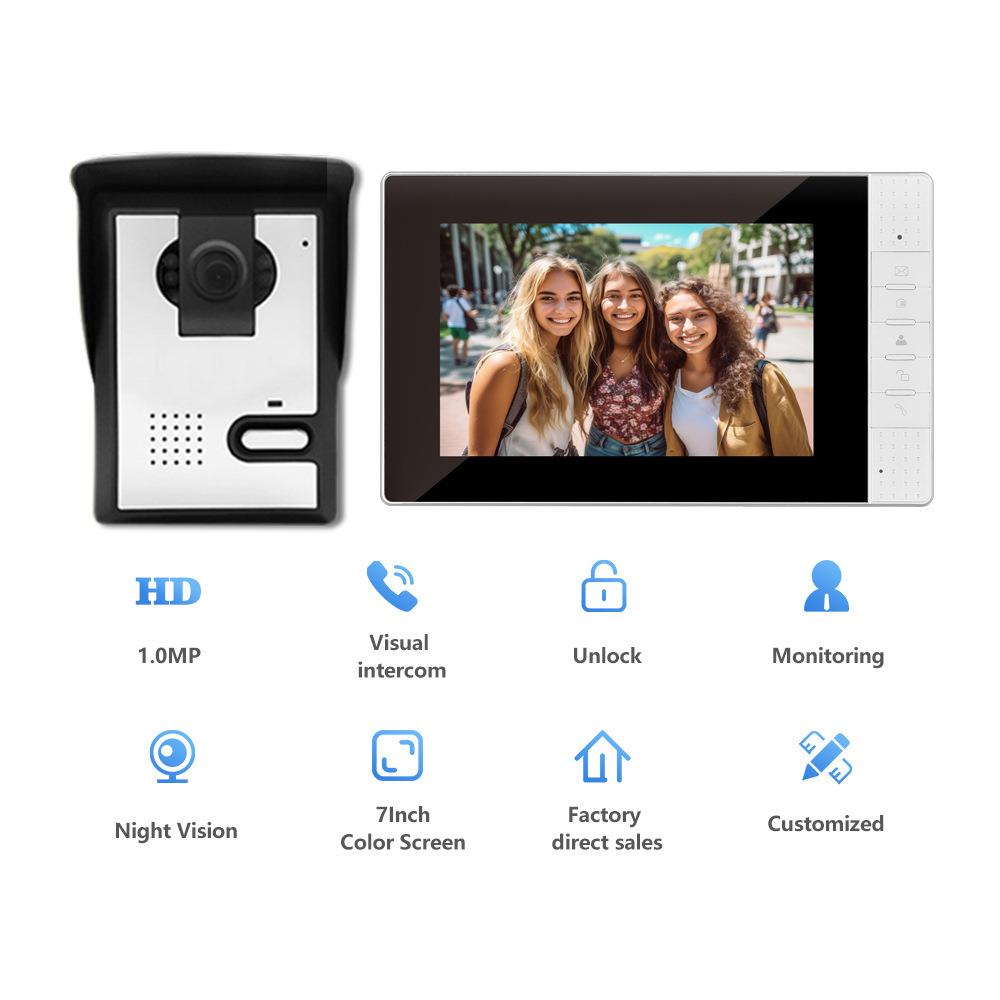 可视门铃 对讲门铃 家用可视门铃 高清视频彩色小区别墅夜视红外