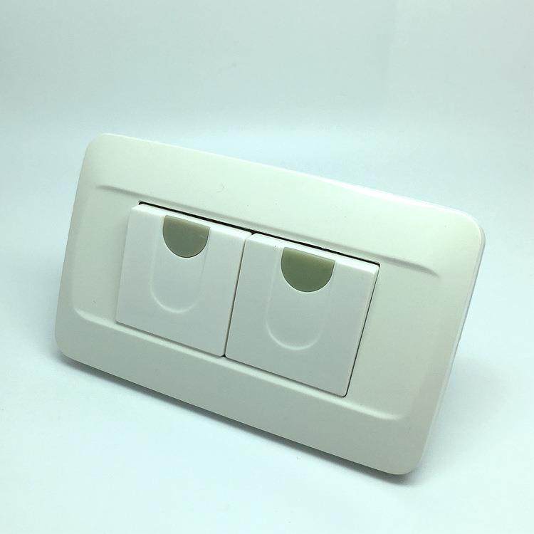 家用老款开关插座120型两位大板单控开关夜光面板双联翘板开关10A,电子/电工,单控开关,淘宝优惠券,粉丝福利购,淘宝优惠卷