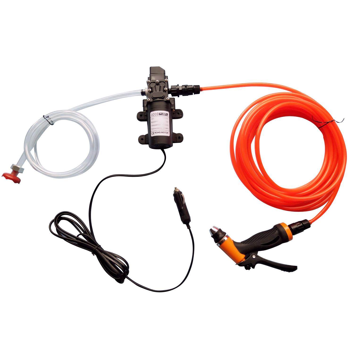 美吉特12V72W车载电动洗车器手提式工具箱智能压力开关高压洗车