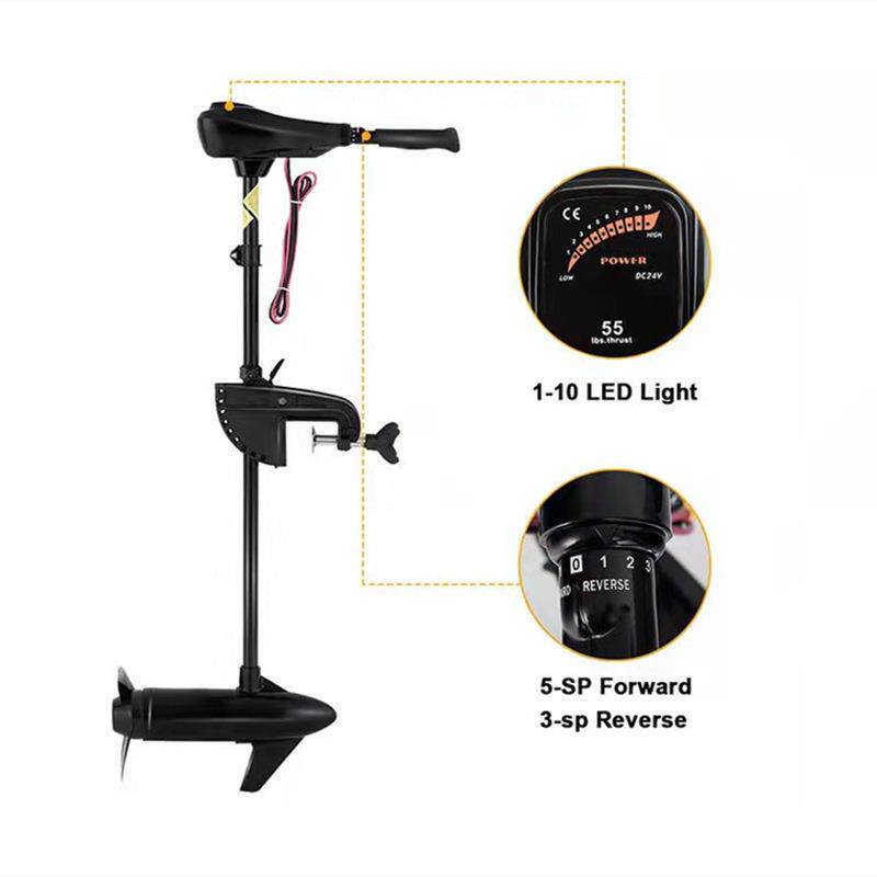 海的船外机TRM-L-55电动推进器 12V挂桨机螺旋桨 马达 船用外挂机