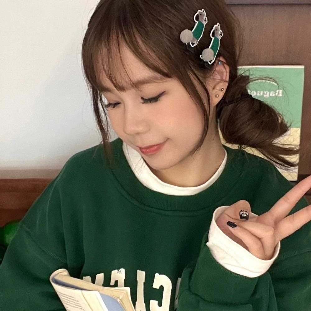 可爱腊肠小狗发夹少女百搭时尚刘海夹边夹趣味萌宠碎发夹边夹
