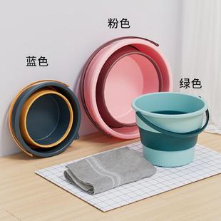 车载户外蓄水钓鱼桶 多功能折叠水桶家用大容量加厚手提便携式